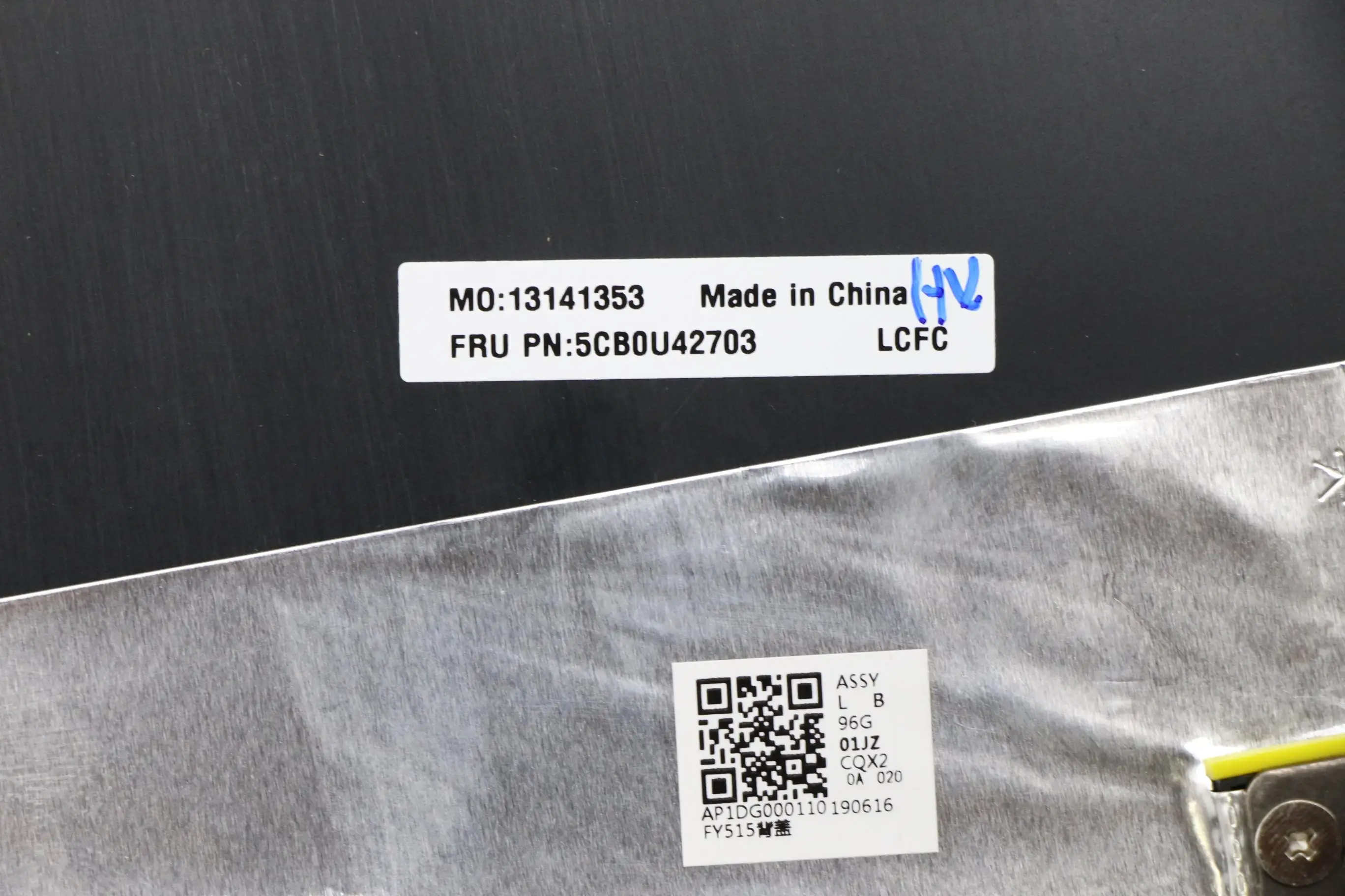 Lenovo Legion Y540-15IRH Y540-15IRH-PG0 노트북 LCD 쉘 모델 번호 FRU 5CB0U42703 LA LBG A용 전면 후면 패키지 커버 케이스