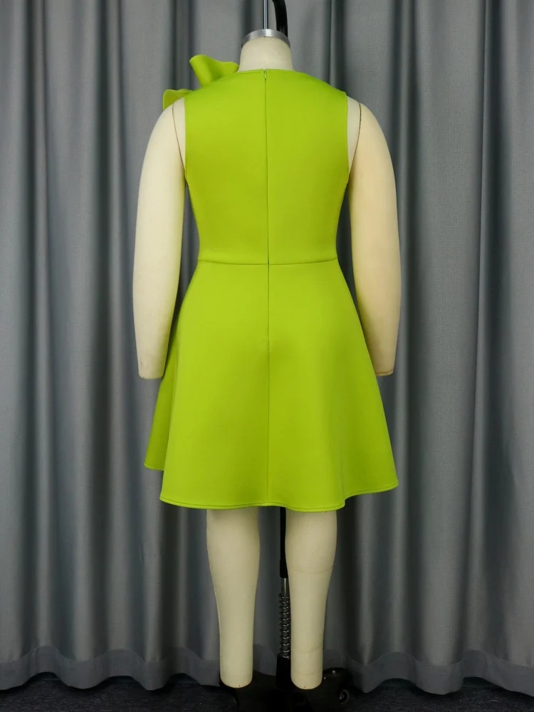 Wmstar Plus Size Dresses Women Party Sleeveless Midi Party Evening Dress Flower Birthday Outfits Wholesale Dropshipping 2025