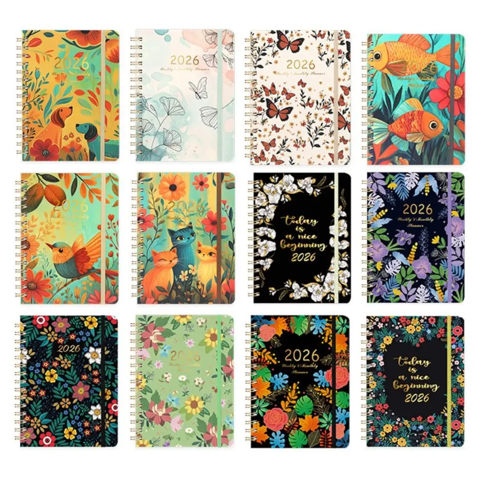 New A5 2026 Planner Weekly and Monthly Agenda Academic Planner Monthly Tabs Jan.2026 - Dec.2026 Coil Notebook 3