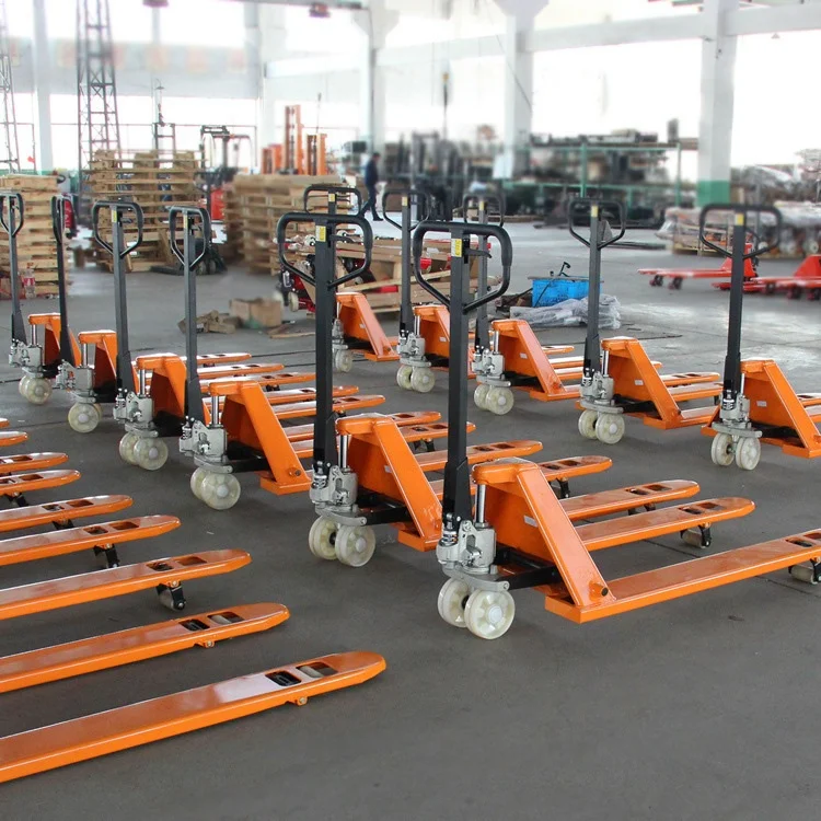 High Quality Hydraulic Pump Manual Forklift 2ton 3ton Pallet Fork Lift Jack Hand Pallet Truck 2500kg For Sale