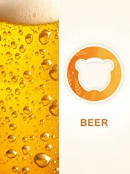 Fruit - Flavored Bear Rings for Water Cups (Single Pack) (Beer)