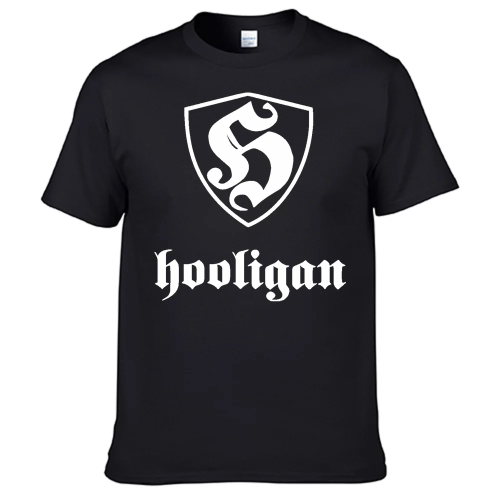 T-shirt Hooligans 88 XL - Manches Longues Blanc, Encre Rouge, Fait Main