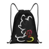 Custom Mickey Mouse Drawstring Bags for Training Yoga Backpacks Women Men Sports Gym Sackpack 1