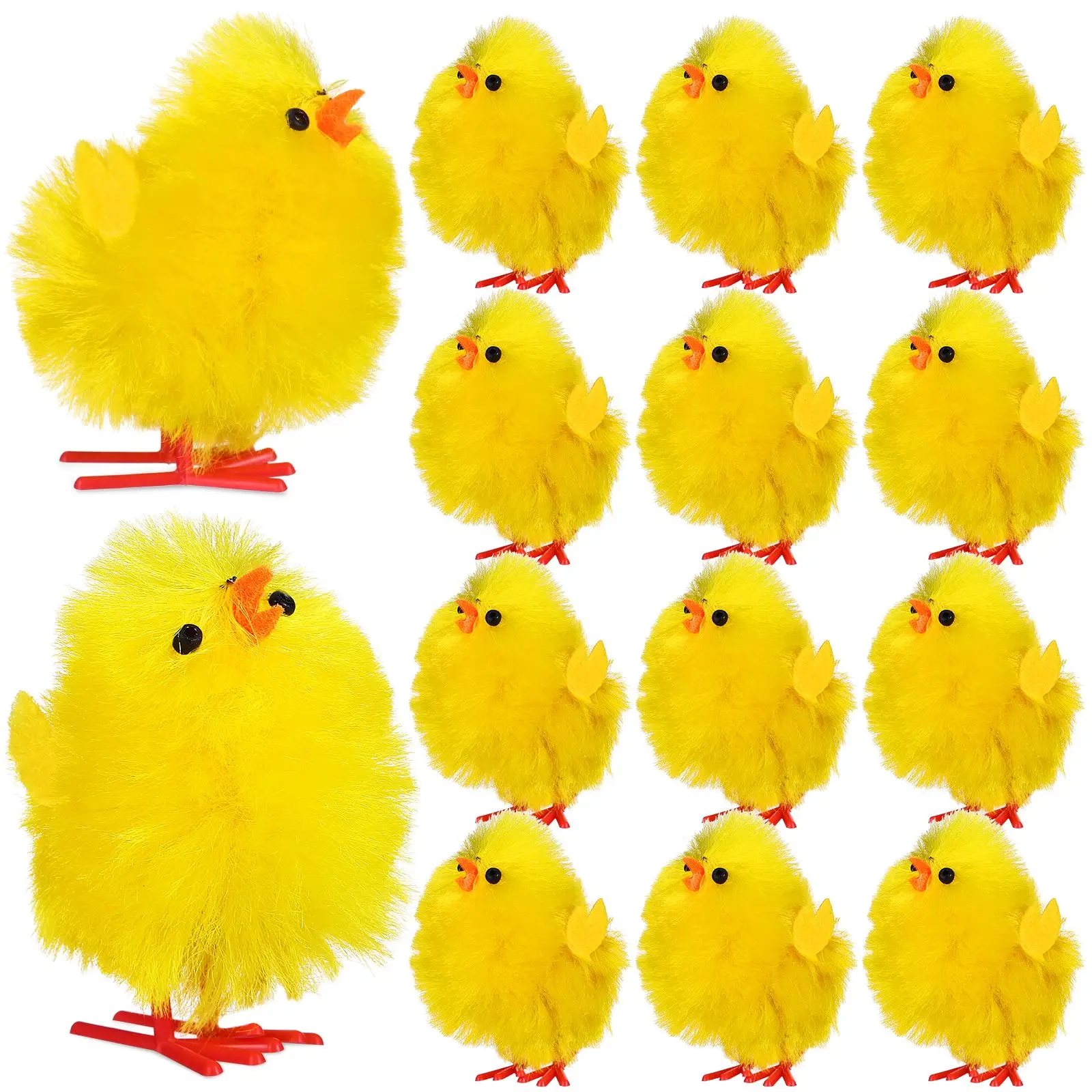 

36 Pcs Easter Chickens Little Chickens Fluffy Easter Chick Baby Chickens Easter Chicks Decorations