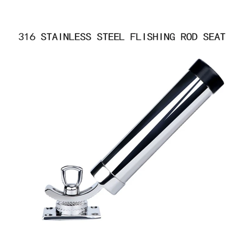 Adjustable Stainless Steel Fishing Rod Holder Deck Mount for Marine Boat  Yacht M76E - AliExpress