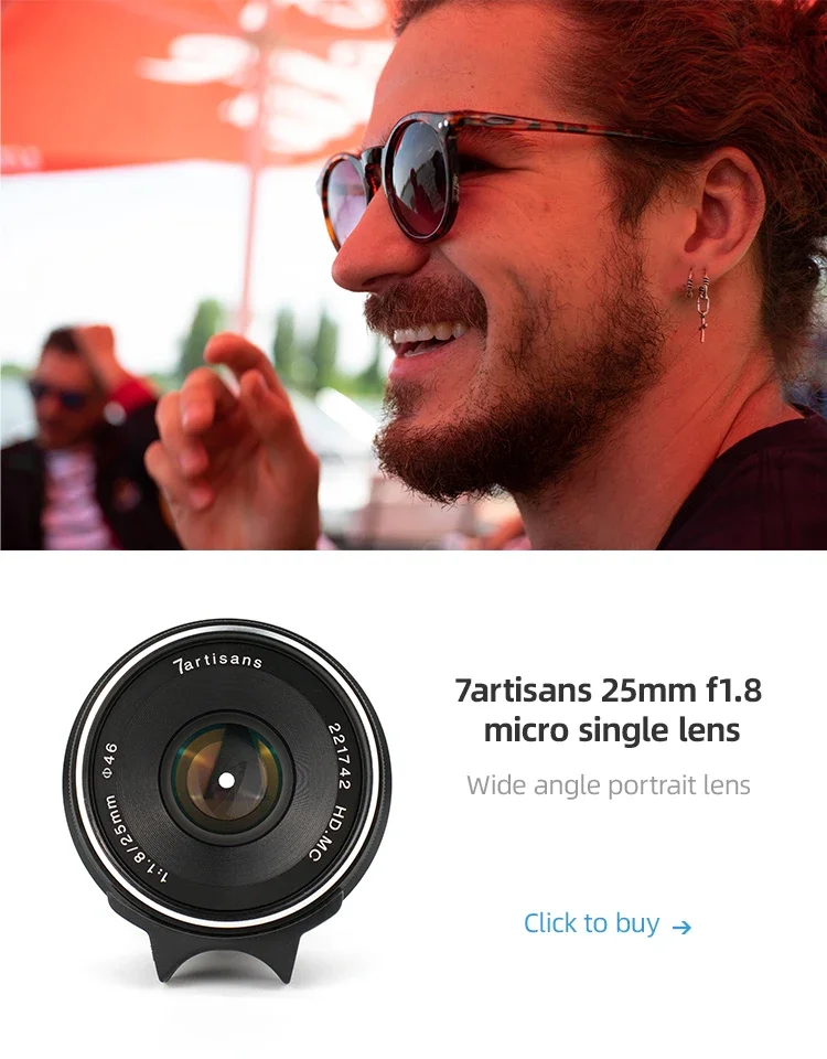 7artisans 7.5mm F2.8 II Ultra Wide-Angle Fisheye Camera Lens for Sony E Canon EO