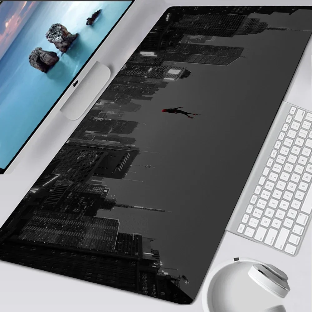 White Gaming Mouse Pad Table Rug Rubber Table Rug Keyboard Pad Mat Extended Computer Office Carpet Desk Accessory Xxl