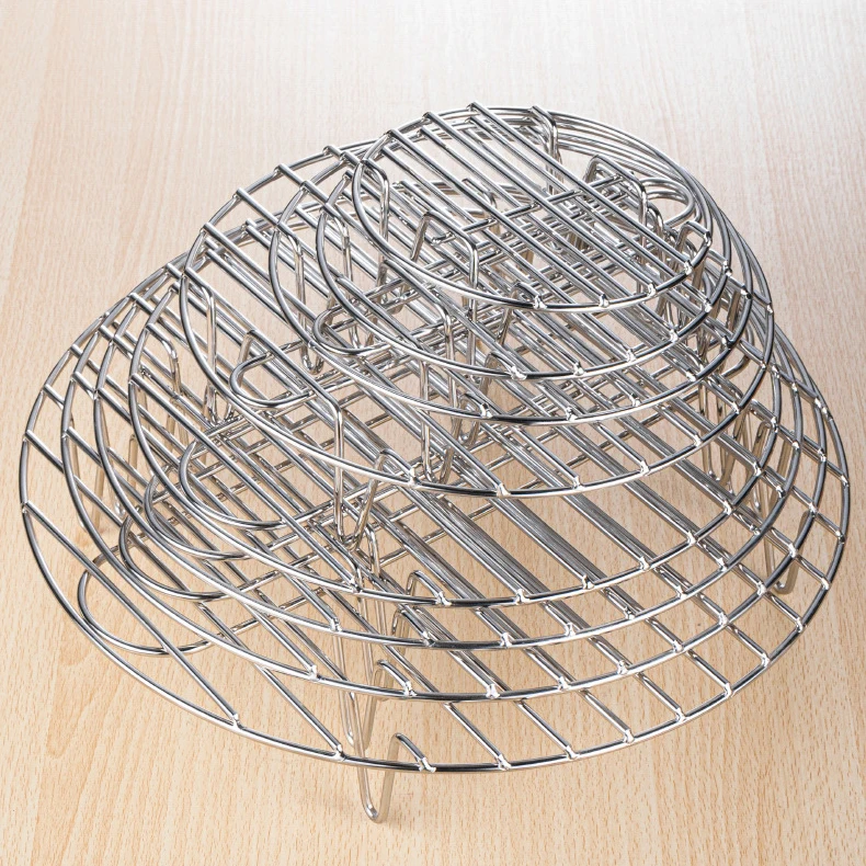 Microwave Oven Empty Grid Stainless Steel BBQ High Chassis Fried Shelf Bracket Air Fryer Kitchen Cooker Accessories Barbecue