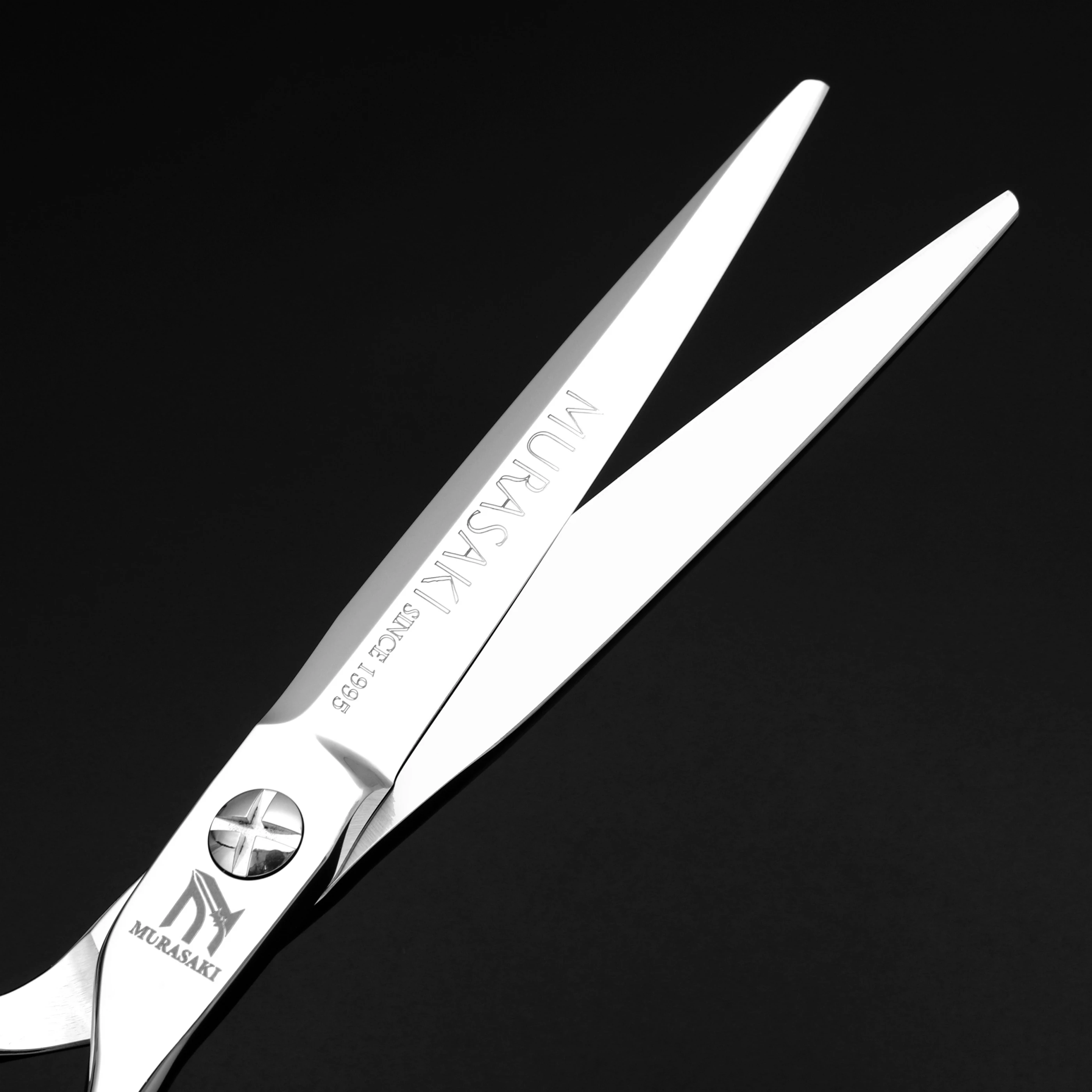 MURASAKI 6 Zoll professionelle Friseurschere, japanisches Friseurzubehör aus 440C-Stahl, extrem feine Effilierschere – Detail 12