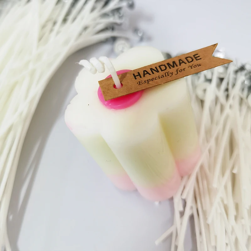 Description Picture 4 of item103pcs/set Original Smokeless Candle Wicks Soy Wax Core Woven Cotton Core Kerosene Lamp Wax Line Wood Accessories Candles Making
