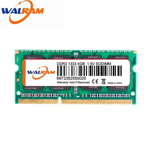 WALRAM memoria ram ddr3 8gb 1600mhz ddr4 3200mhz 2666mhz ecc reg ddr3l 16gb  32gb Laptop Computer Memory Modul sodimm 1.5V 204PIN