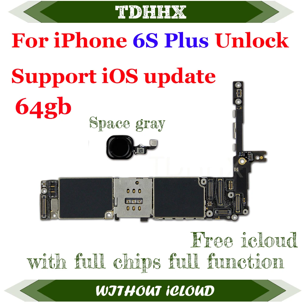 Mainboard for IPhone 6S Plus With Fingerprint Touch ID Lte Clean iCloud iphone motherboard mobile motherboard cell phone parts