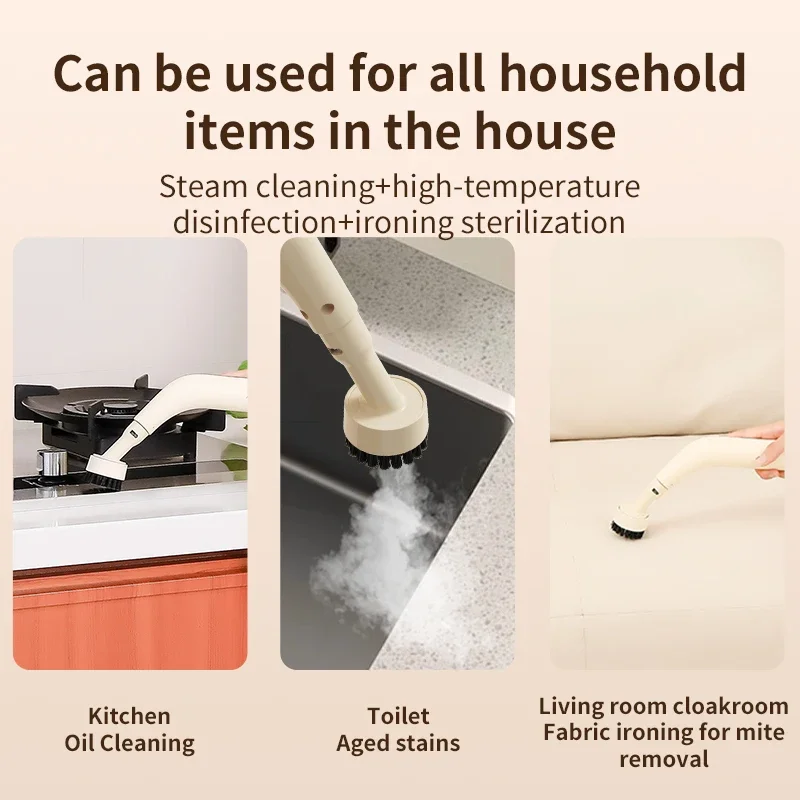 Handheld Steam Cleaner Automotive Sterilization Disinfection High Temperature 1200W Powerful Wiper Washer for Floor Kitchen Cars 2