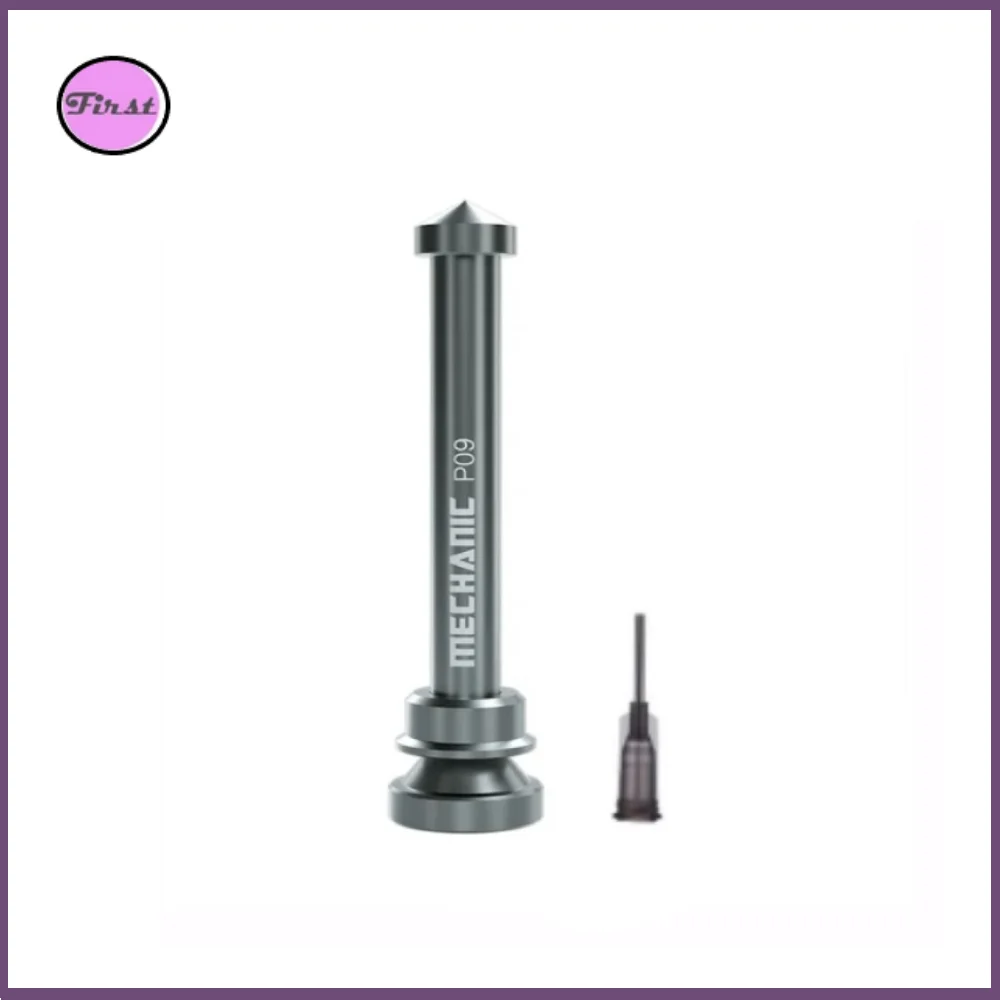 MECHANIC Aluminum Alloy Tube Piston P09 Solder Paste Flux Booster Manual Syringe Plunger Dispenser Propulsion Tool Phone Repair soldering flux soldering paste reusable syringe liquid syringe syringe glue tool resettable fuse