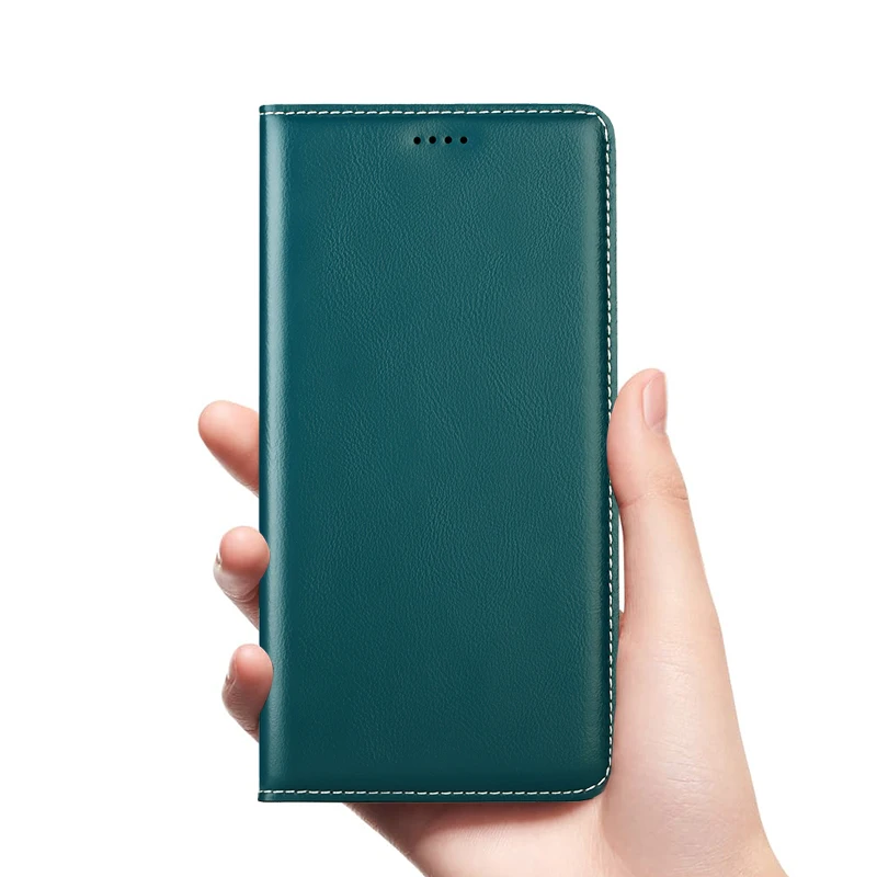 

Флип-чехол из натуральной воловьей кожи на магните для Xiaomi Mi 11 Ultra Mi 10 Pro 10S