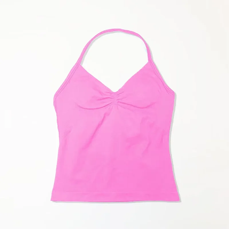 Gym Longline Strappy Women Seamless Yoga Tank