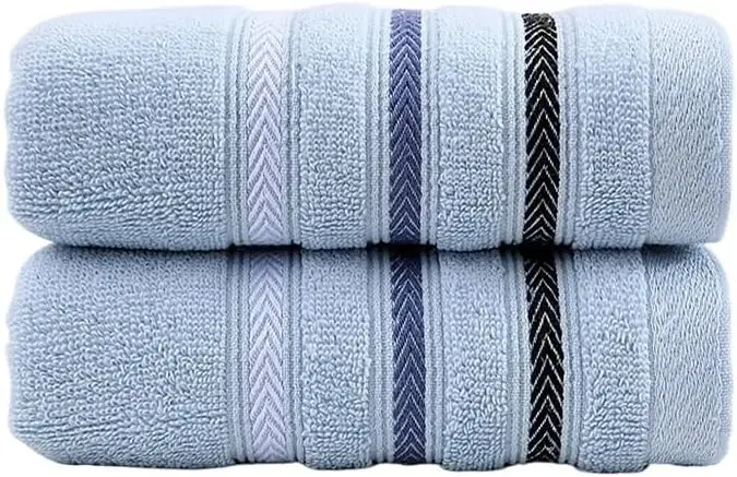 Bath Towel,Quick-Dry Soft Pure Cotton Towels with Modern Striped Pattern,Luxury Spa,Hotel Towels for Home, Bath Shower