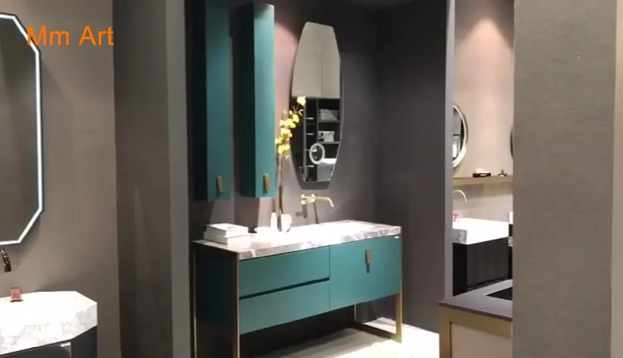 wood painted hotel bathroom vanity luxurious