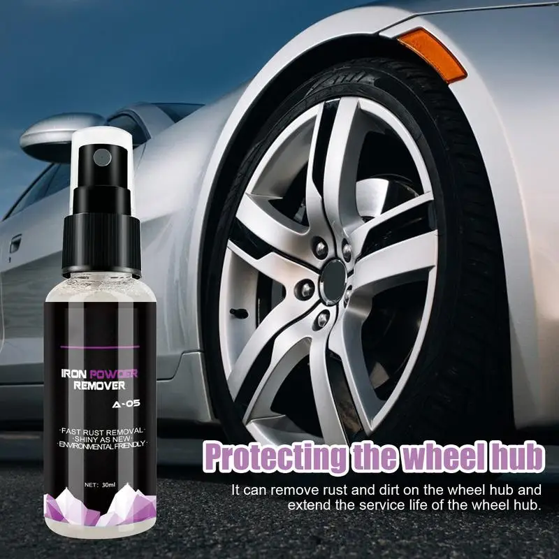 Car Detailing Rust Remove Spray Alloy Wheel Cleaner Spray Household Rust Remover for Auto Paint Tyre Rims Care Tire Washing Tool