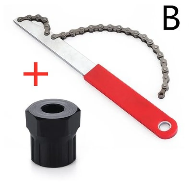 Bicycle Freewheel Disassembly Wrench Chain Whip Cassette Sprocket Remover Tool bicycle disassembly wrench