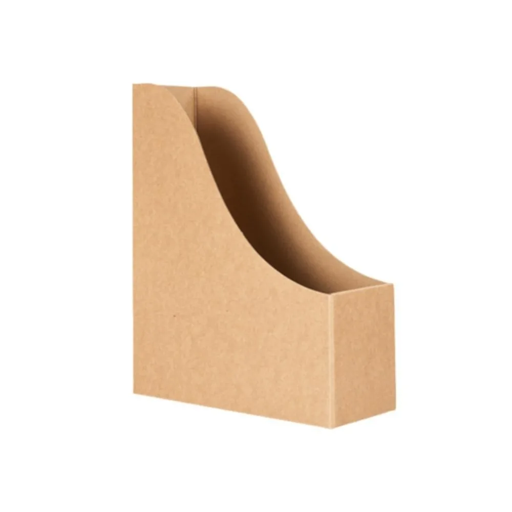 Desktop Bins Paper Storage Box Removable Compartments Office Stationery Box Storage Classification Kraft Paper