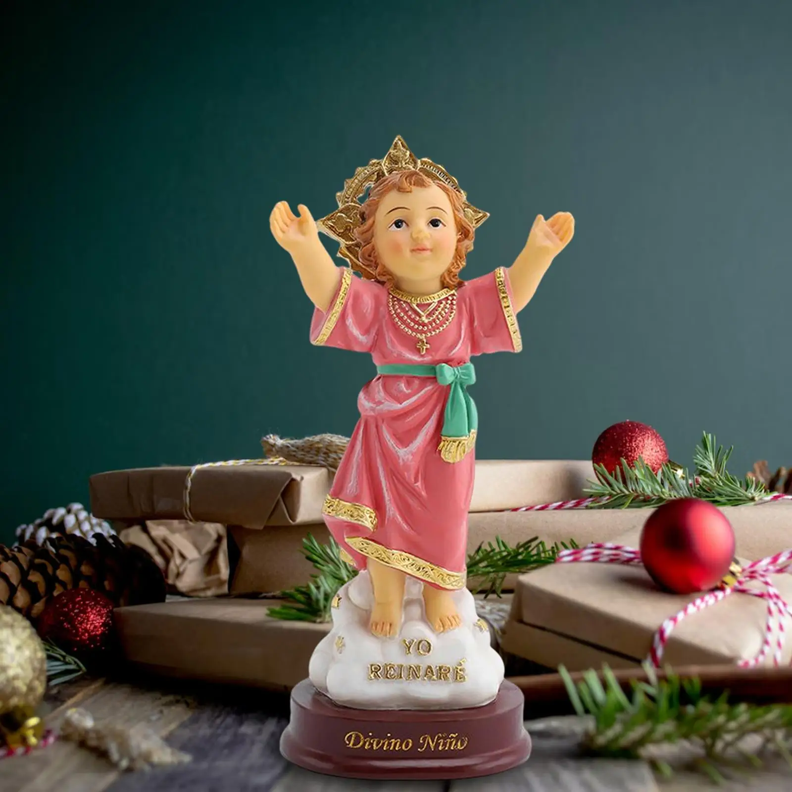 Ni&ntilde;O Estatua Jesus Divine Child Figurine Interior Desktop Decoration