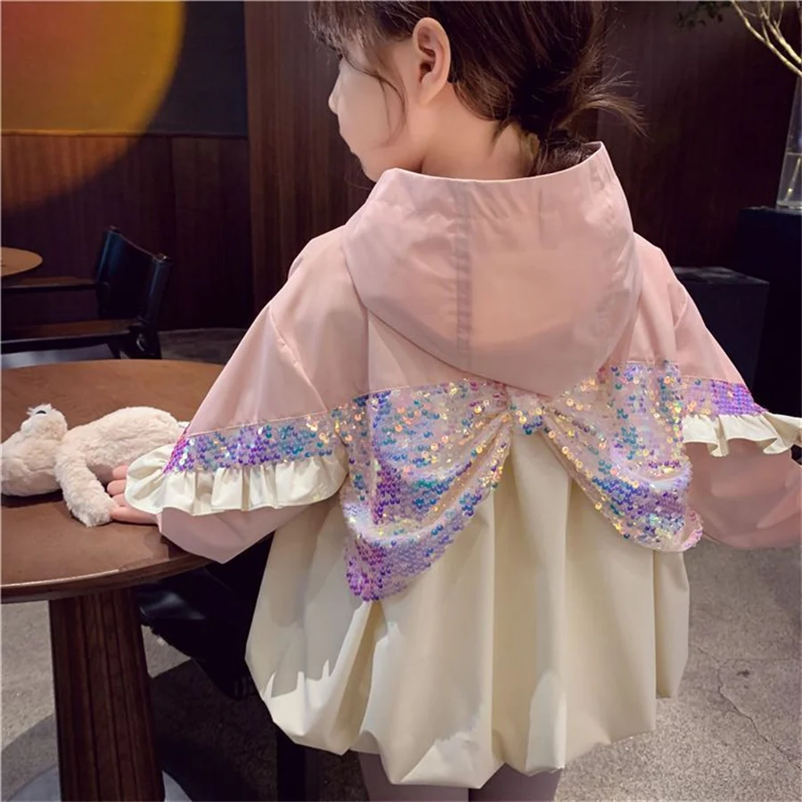 

Куртка Базовая для девочек, модная ветровка в Корейском стиле, Повседневная Верхняя одежда для подростков, весна-осень