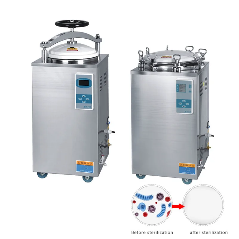 35l 50l 75l 100l Vertical High Pressure Steam Sterilizer Dualuse