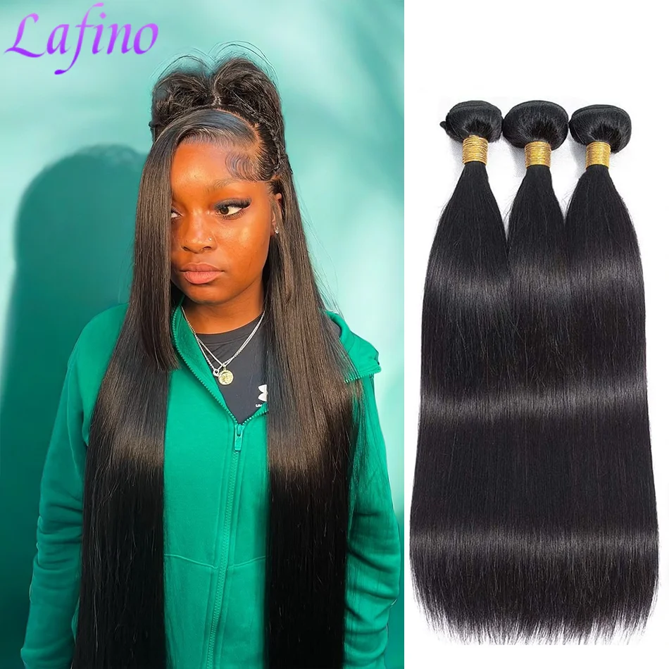 Brazilian Virgin Hair Bundles Straight Weave Extensions