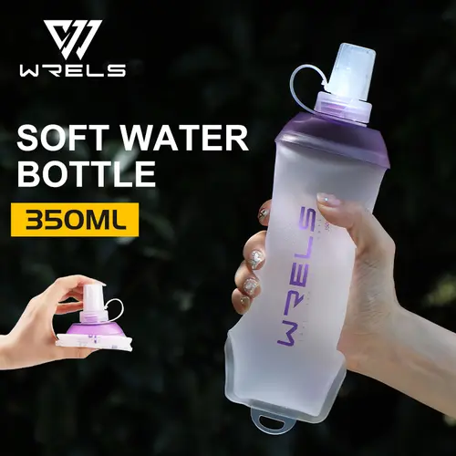WRELS Foldable Silicone Soft Flask Water Bottle for Outdoor Sport  Running Camping Folding TPU Soft Flask Water Bag BPA Free - Image 8