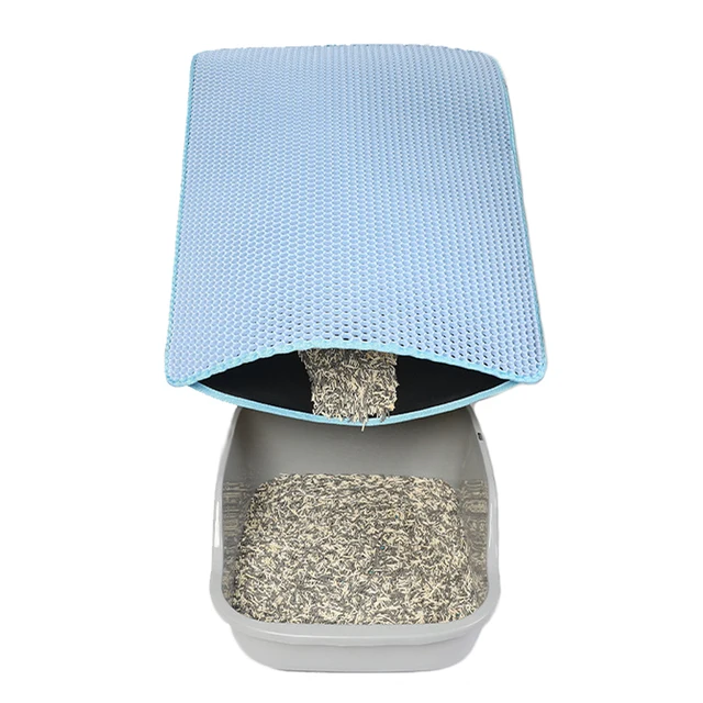 EVA Double Layer Cat Litter Pad Waterproof Non-slip Sand Basin Filter Kitten Pet Carpet Bed Pads For Cats Pet Clean Supplies 4