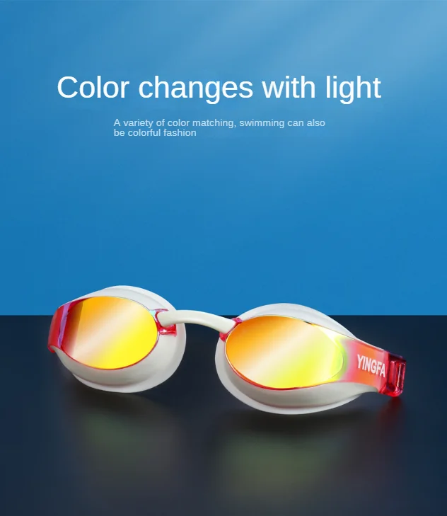YINGFA Unisex Uv Protection Swimming Goggles High Quality Professional Racing Swim Eyewear For Competition,Silicone Diving Glass