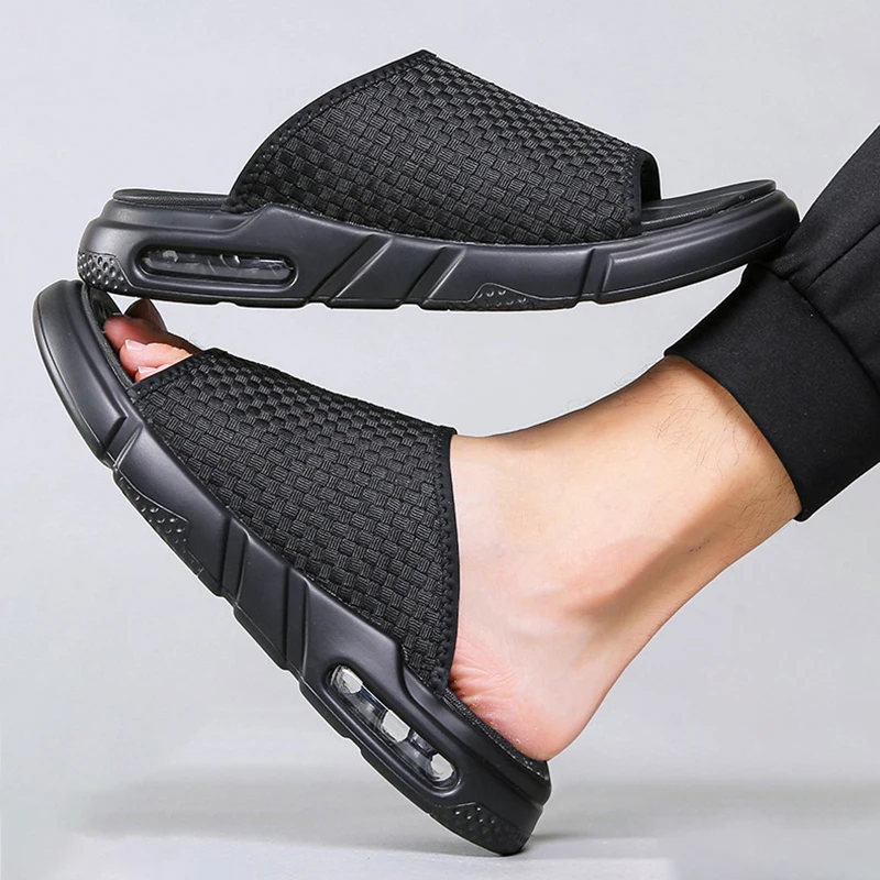 

Summer Mens Fashion Slippers Outdoor Personality Garden Shoes Male Open Toe Sandals Flip Flops Mules Comfortable Beach Slipper