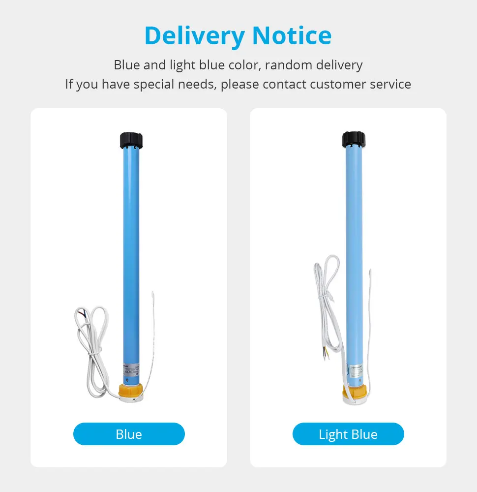 Zemismart-Tuya WiFi Smart Roller Shade Motor, Tubo