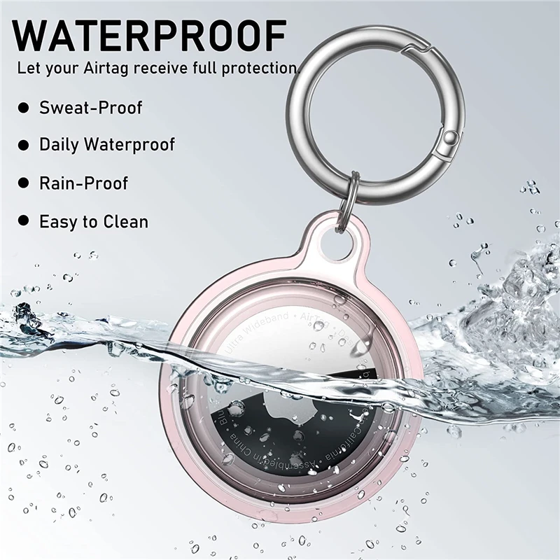 Transparent PVC Locator Tracker Protective Case For AirTags Bag Pet Tracker Anti-lost Device Protective Sleeve Smart Accessories gps locator,key finder,anti lost tracker,anti lose tracker,item locator,anti lost locator