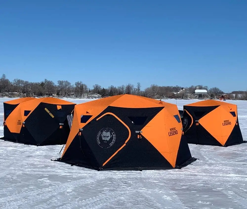 Portable 4-8 Person Insulated Ice Fishing Shelter