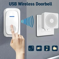 Wireless USB Doorbell Waterproof Welcome Chime Home Door Bell Intelligent 38 Songs Alarm Easy to Install No Wiring Required