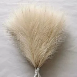 Enhanced Artificial Pampas Grass Bouquet for Elegant Home and Event Decor (Beige)