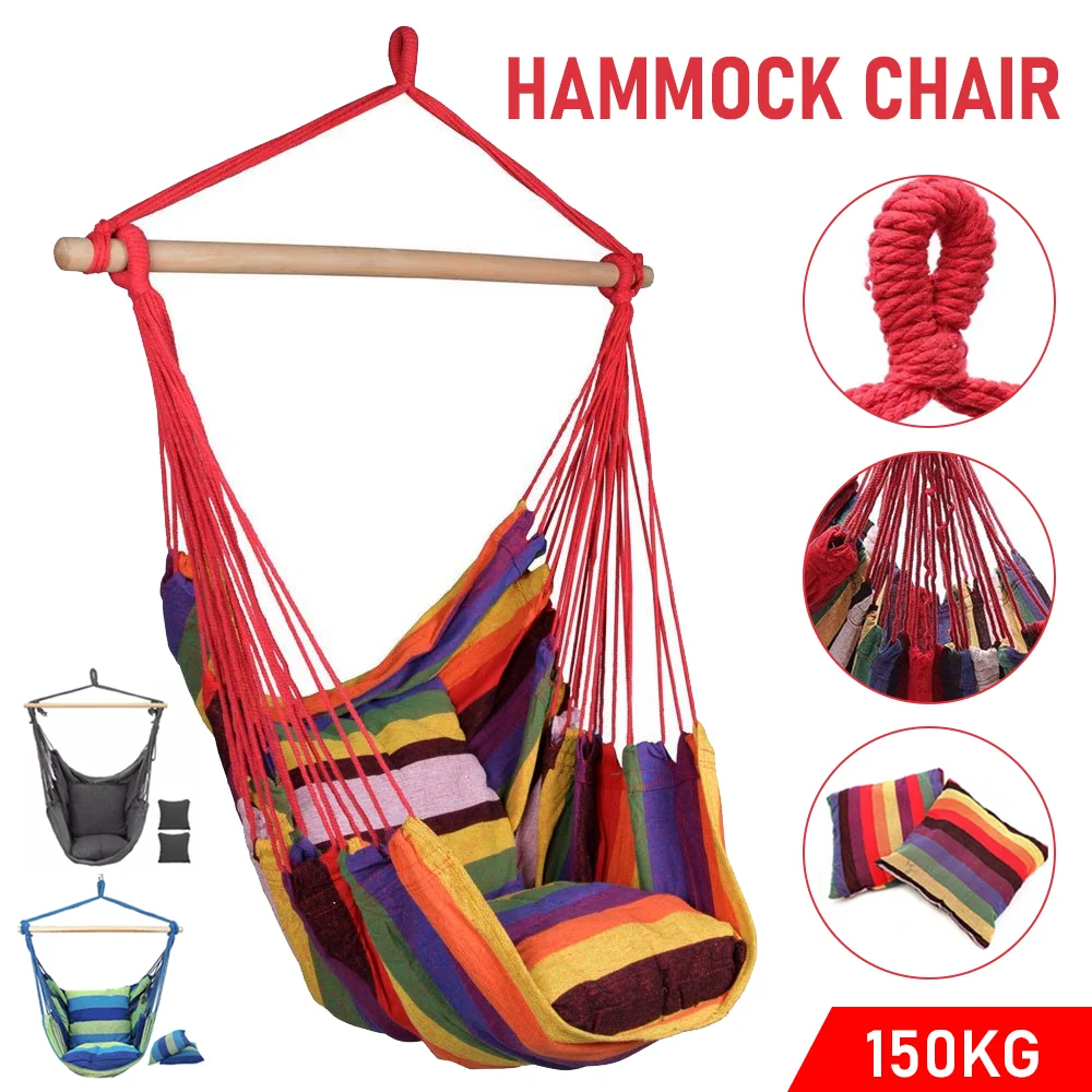 Portable Swing Chair Garden Outdoor Camping Cushion Portable New Model  Multiple Color Options — view 5