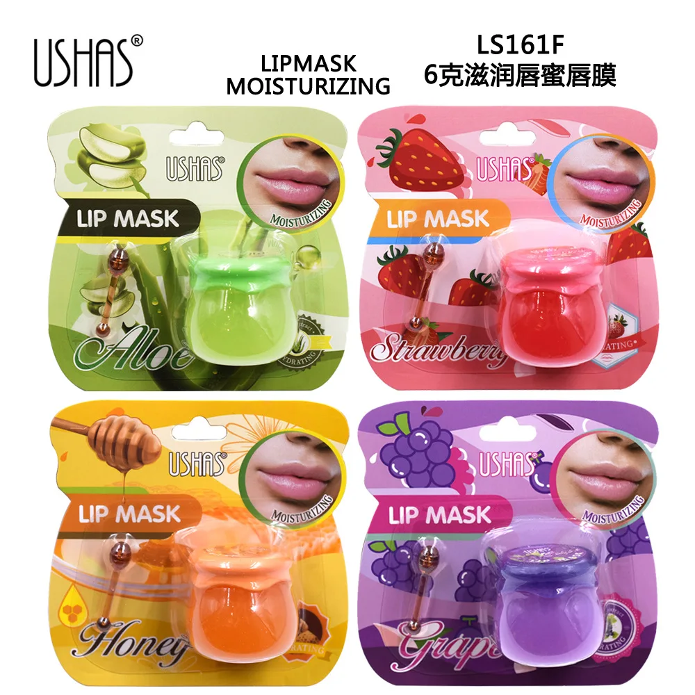 Ushas Fruit Flavor Transparent Lip Mask Lip Jelly Moisturizing Lip Balm