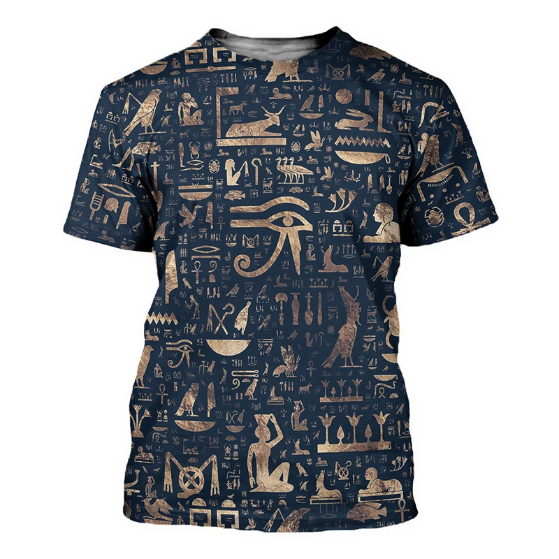 Egyptian Horus 3D Print Short Sleeve T Shirt