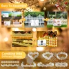 8PCS LED Fence Lights Christmas Tree Enclosure Outdoor Waterproof Garden Courtyard Decorative Lights Landscape Atmosphere Decor 5