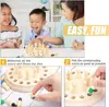 Wooden Memory Match Stick Chess Color Game Board Puzzles Montessori Educational Toy Cognitive Ability Learning Toys For Children 3