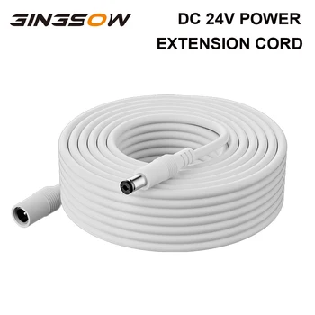 Gingsow 2M DC 익스텐션 코드, LED 스트립용 전원 익스텐션 케이블, 수-암 플러그 공급 어댑터, 5.5mm x 2.1mm, 범용 12 V, 24V