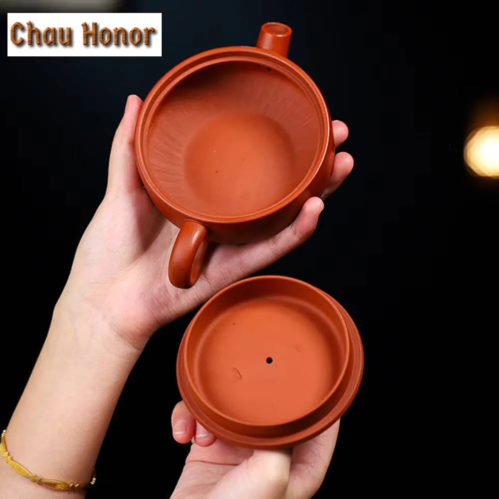 190/210ml Antique Yixing Purple Clay Hanwa Teapot Raw Ore Mud Tea Pot with Infuser Handmade Beauty Kettle Chinese Zisha Teaware