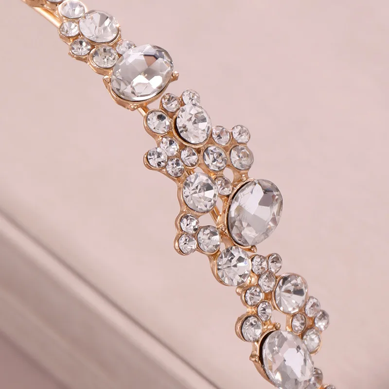 Bridal Hair Accessories 1pc rhinestone hair bands crown for bridal wedding dress