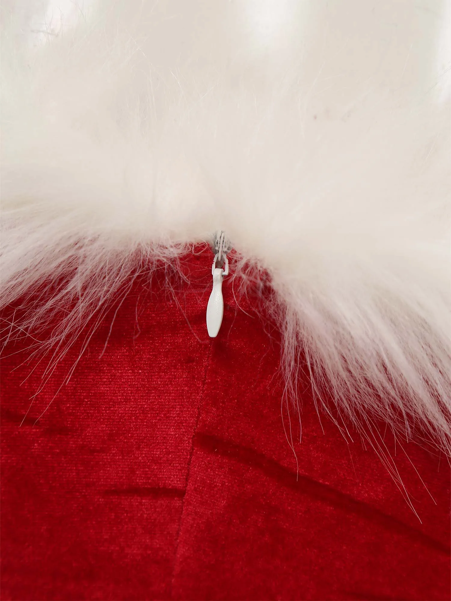 Robe Mère Noël Épaules Dénudées avec Ceinture – photo 13