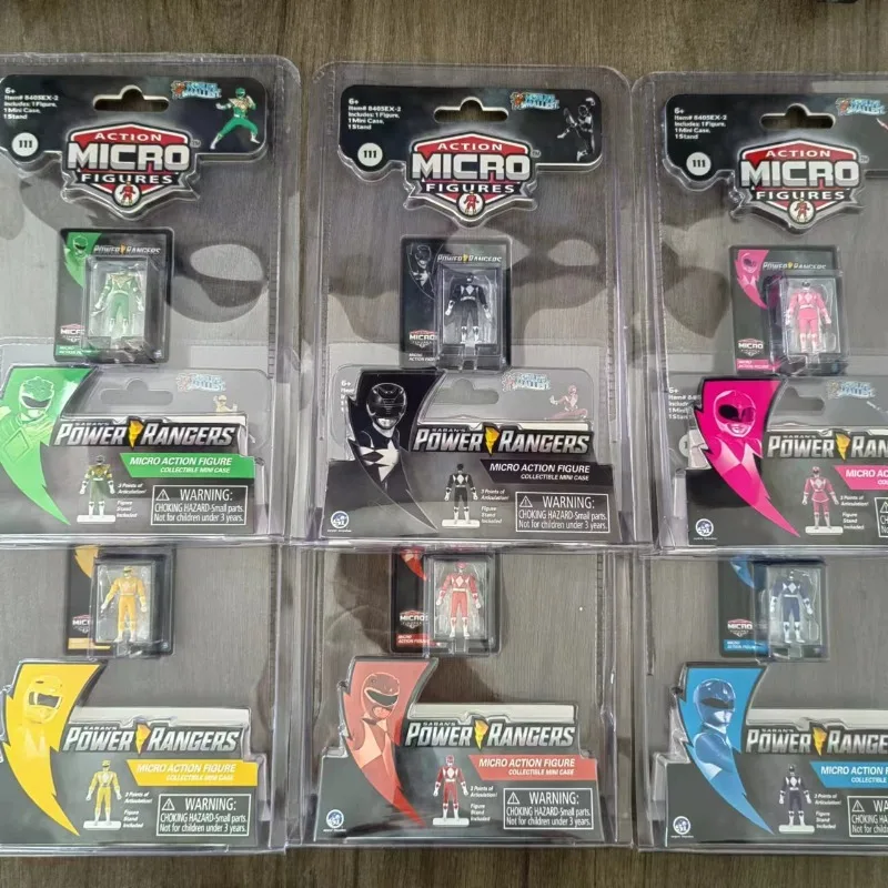 Worlds Più Piccolo Powers Rangers Micro Action Figures Pink Red Ranger Jason Eczema Billy Mini Case Da Collezione In Miniatura Regali Per Bambini