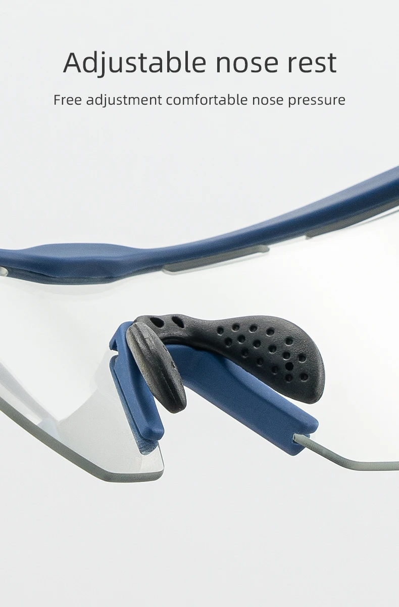ROCKBROS 4-Linsen-Fahrradbrille Polarisiert für Männer und Frauen, Fahrradbrille MTB Rennrad-Brillen mit Myopie-Rahmen Sonnenbrille – Detail 21