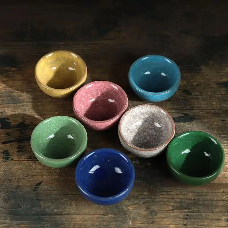 Ice cracking glaze Tea Cup puer tea cup Dehua Ceramics Teacup Chinese Kung Fu Cups Chinese Porcelain Gift